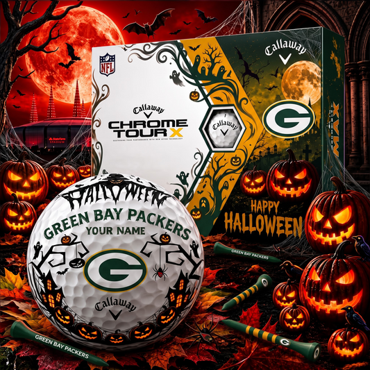 SIGNATURE NFL X GBP EXCLUSIVE PERSONALIZED  HALLOWEEN HORROR FAIRWAY GOLF BALL COLLECTION