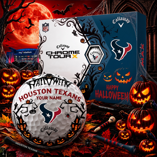 SIGNATURE NFL X HT EXCLUSIVE PERSONALIZED  HALLOWEEN HORROR FAIRWAY GOLF BALL COLLECTION