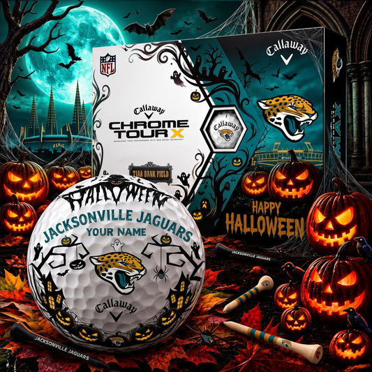 SIGNATURE NFL X JJ EXCLUSIVE PERSONALIZED  HALLOWEEN HORROR FAIRWAY GOLF BALL COLLECTION