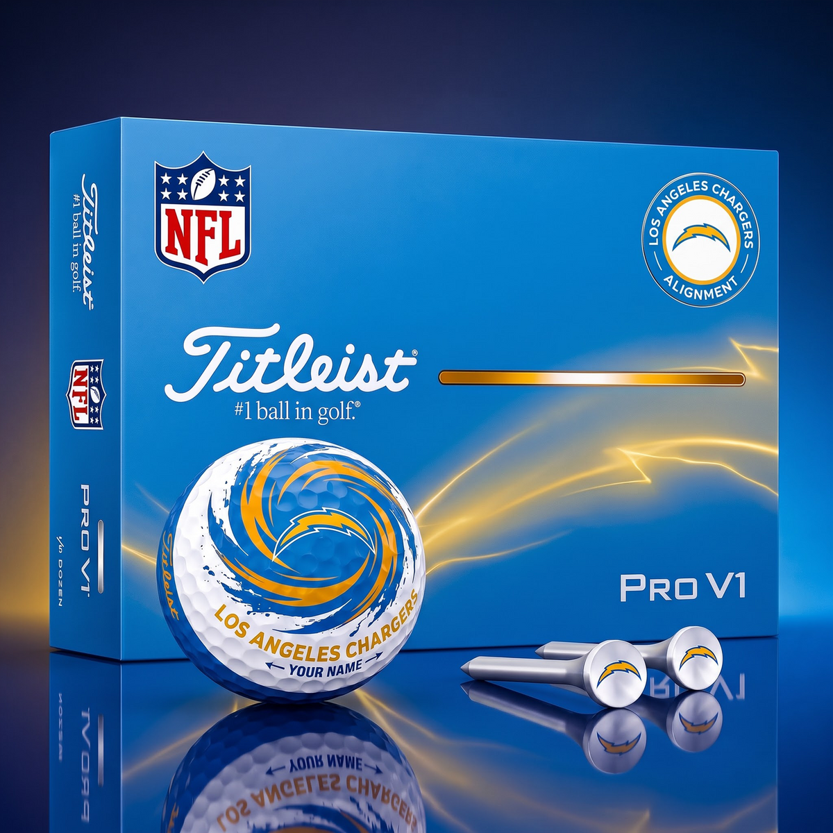 SIGNATURE NFL  X LAC DELUXE PERSONALIZED GOLF BALL LIMITED EDITION V03