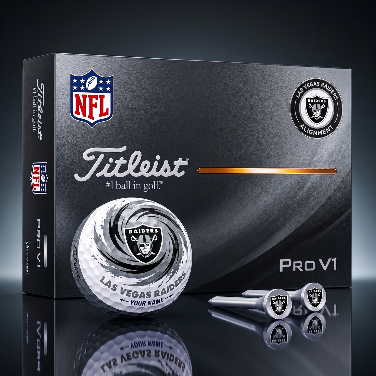 SIGNATURE NFL  X LVR DELUXE PERSONALIZED GOLF BALL LIMITED EDITION V03