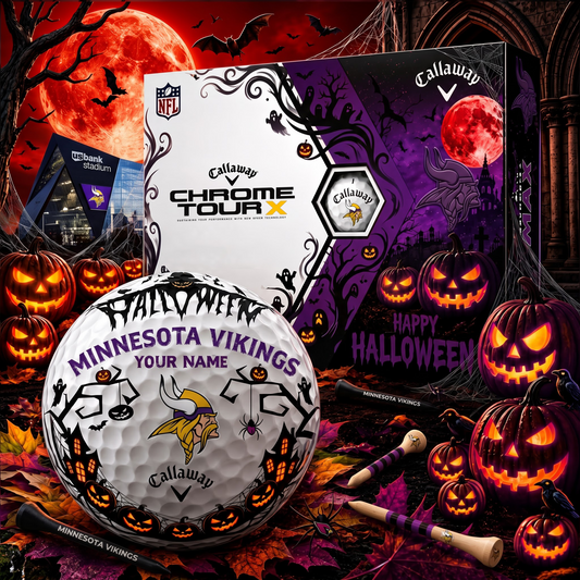 SIGNATURE NFL X MV EXCLUSIVE PERSONALIZED  HALLOWEEN HORROR FAIRWAY GOLF BALL COLLECTION