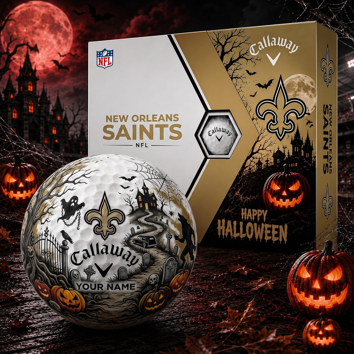SIGNATURE NFL X NO PERSONALIZED HALLOWEEN HAUNTED GOLF BALL – LIMITED EDITION