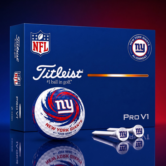 SIGNATURE NFL  X NYG DELUXE PERSONALIZED GOLF BALL LIMITED EDITION V03