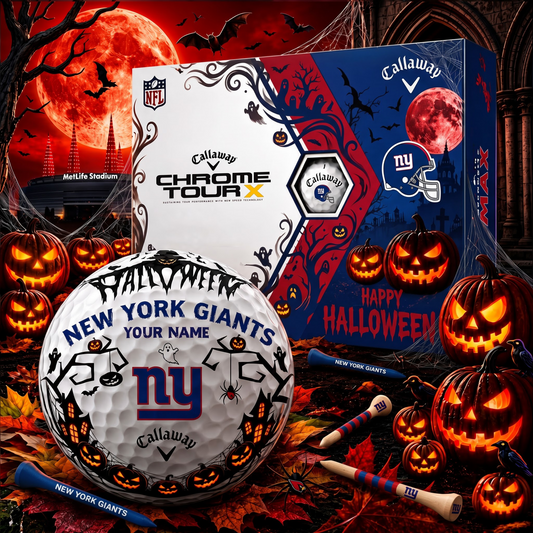 SIGNATURE NFL X NYG EXCLUSIVE PERSONALIZED  HALLOWEEN HORROR FAIRWAY GOLF BALL COLLECTION