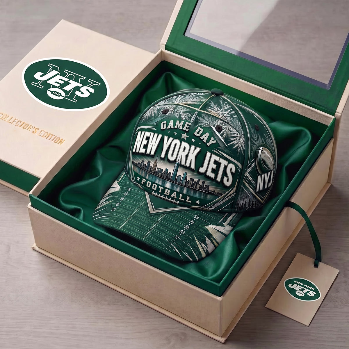 SIGNATURE NFL X NYJ DELUXE FOOTBALL HAT LIMITED EDITION
