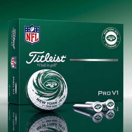 SIGNATURE NFL  X NYJ  DELUXE PERSONALIZED GOLF BALL LIMITED EDITION V03