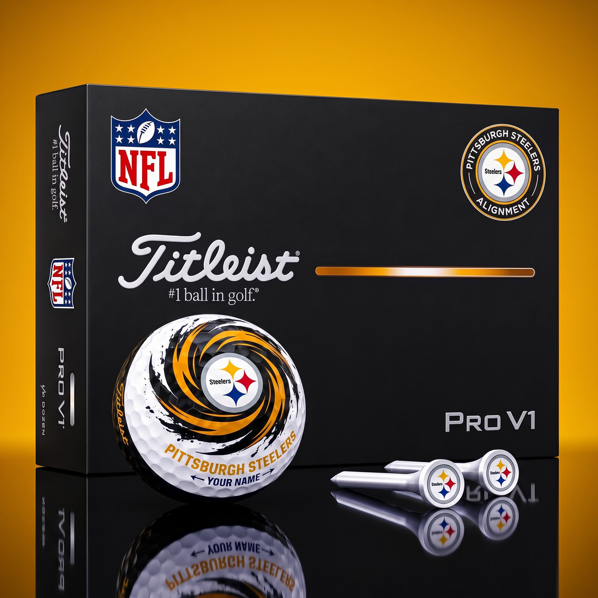 SIGNATURE NFL  X PS DELUXE PERSONALIZED GOLF BALL LIMITED EDITION V03