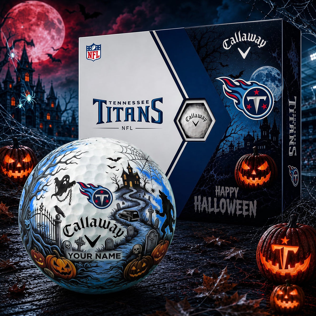 SIGNATURE NFL X TEN PERSONALIZED HALLOWEEN HAUNTED GOLF BALL – LIMITED EDITION