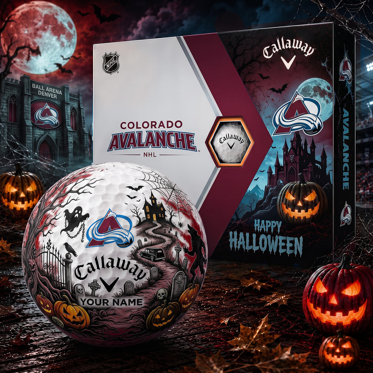 SIGNATURE NHL X CA PERSONALIZED HALLOWEEN HAUNTED GOLF BALL – LIMITED EDITION