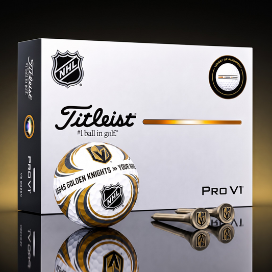 SIGNATURE NHL X VGK DELUXE PERSONALIZED GOLF BALL SET LIMITED EDITION V3