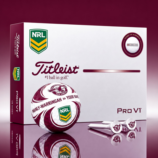 SIGNATURE NRL X MWSE DELUXE PERSONALIZED GOLF BALL  LIMITED EDITION V3