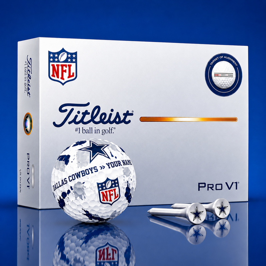 SIGNATURE NFL X DC DELUXE PERSONALIZED GOLF BALL  LIMITED EDITION V2 NDT VHM 1508