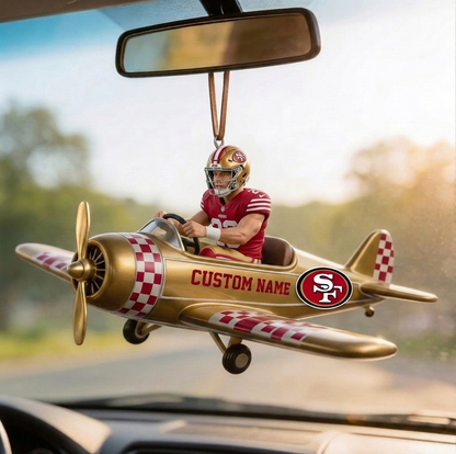 Premium NFL Personalized Car Ornament