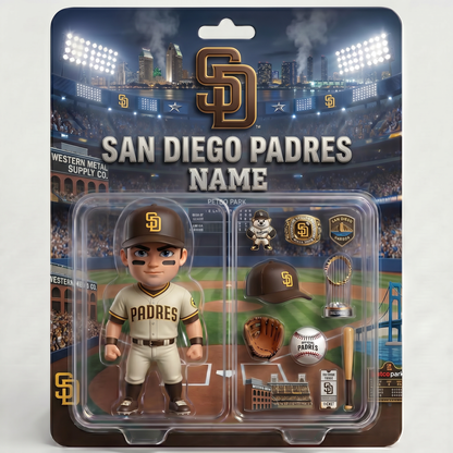 Personalized Baseball Fan Plaque, Custom Photo Sports Collectible Display, Custom Name Baseball Player Figure, Gift For Baseball Lovers And Sports Fans BQH
