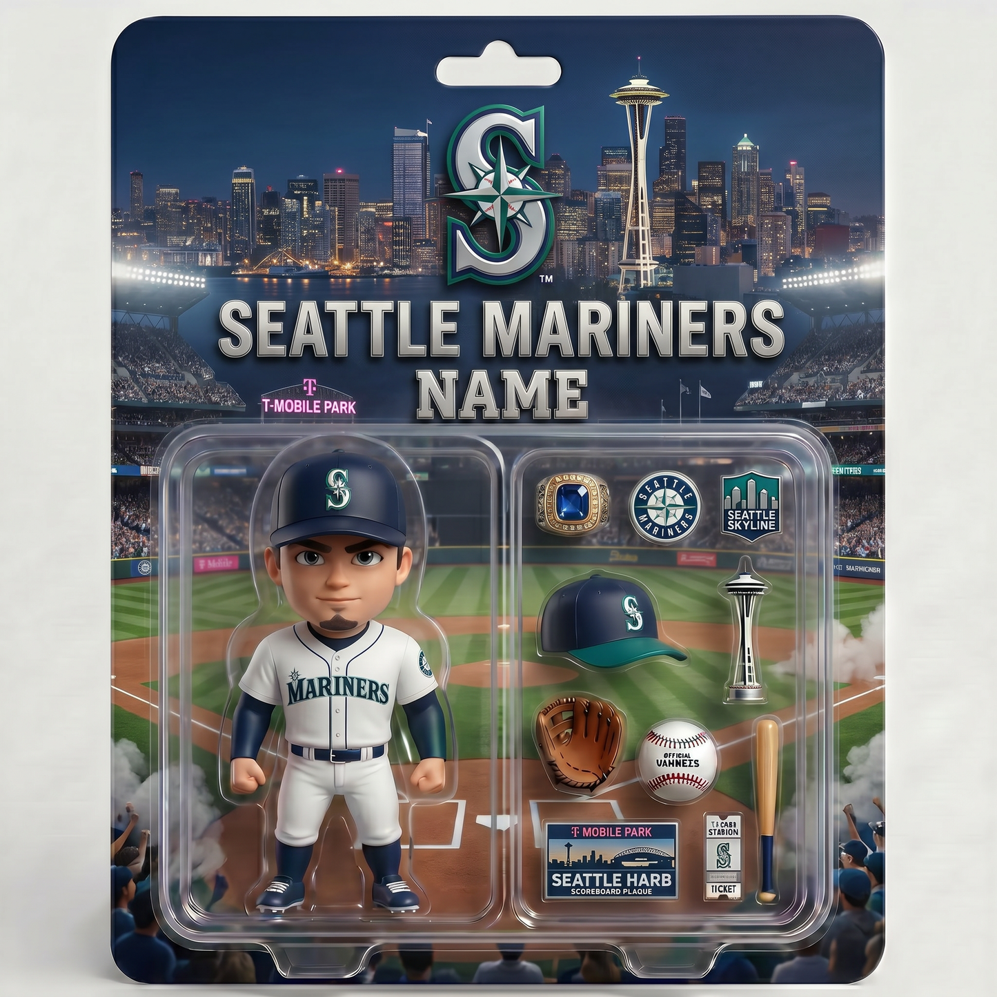 Personalized Baseball Fan Plaque, Custom Photo Sports Collectible Display, Custom Name Baseball Player Figure, Gift For Baseball Lovers And Sports Fans BQH