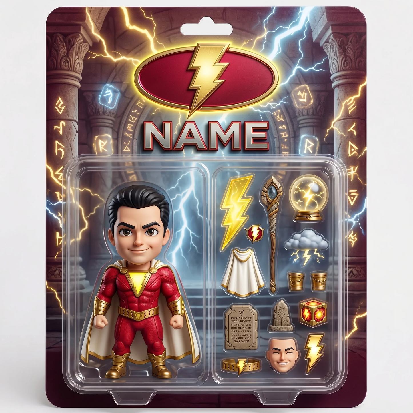 Custom Superhero Action Figure Plaque, Personalized Fan Photo Plaque, Custom Comic Hero Collectible Gift, Personalized Action Figure Display for Fans BQH