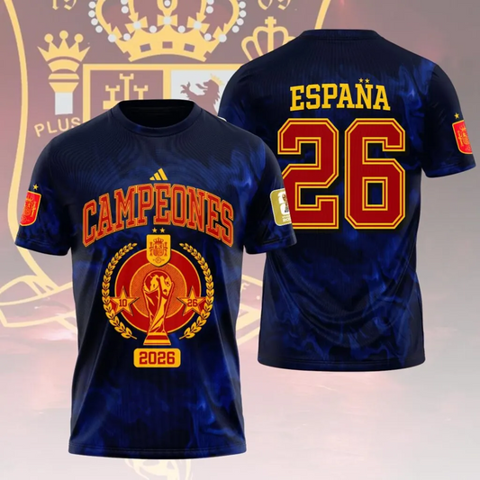 Spain National Team 2026 FIFA World Cup Champions 3D Apparel V1