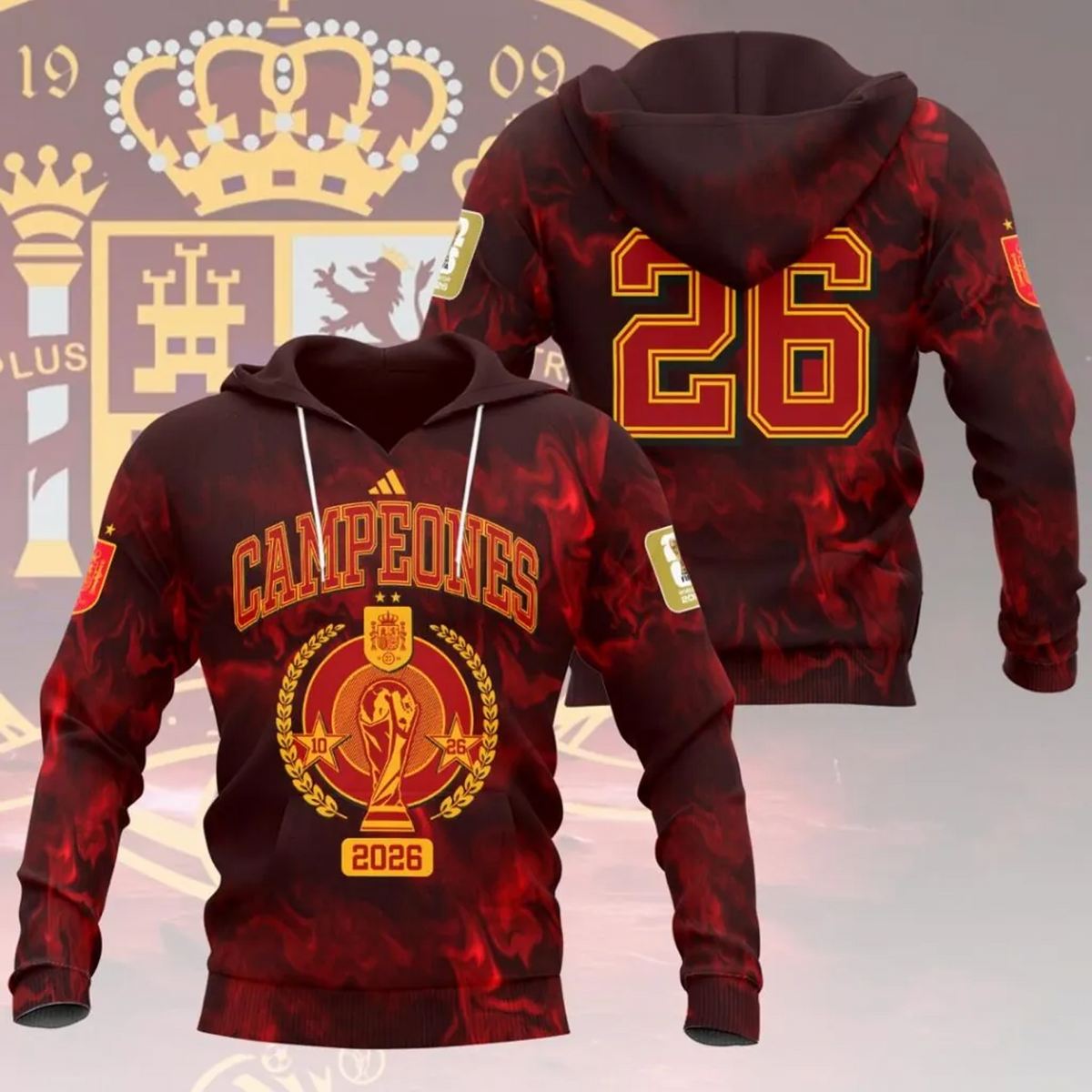 Spain National Team 2026 FIFA World Cup Champions 3D Apparel V2