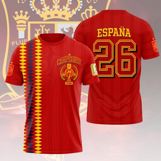 Spain National Team 2026 FIFA World Cup Champions 3D Apparel V20