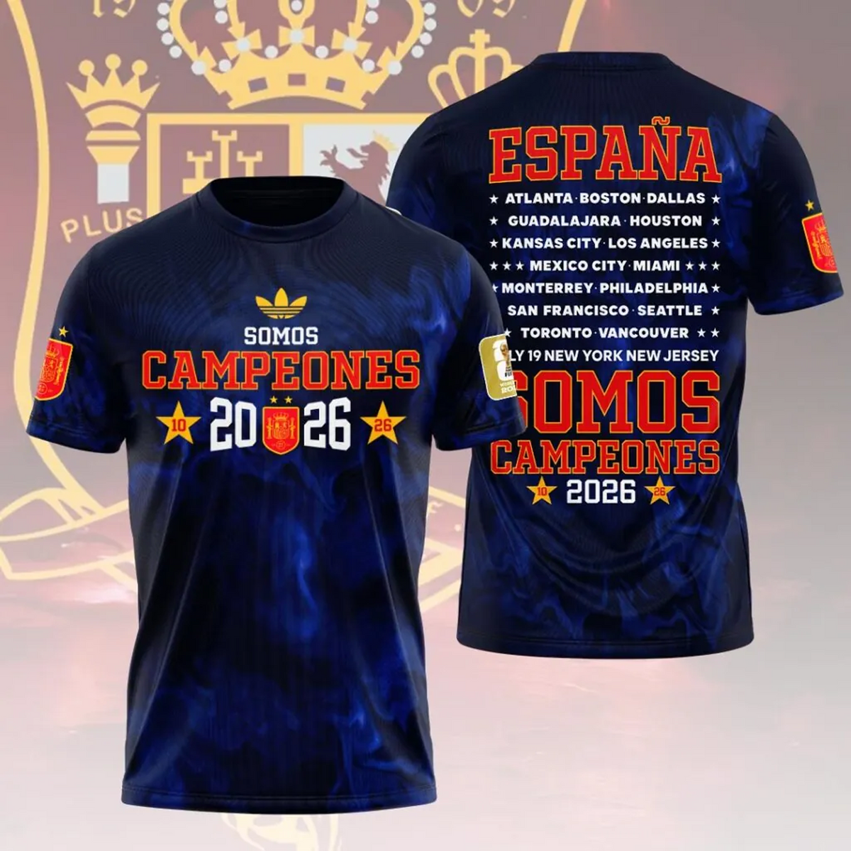 Spain National Team 2026 FIFA World Cup Champions 3D Apparel V22