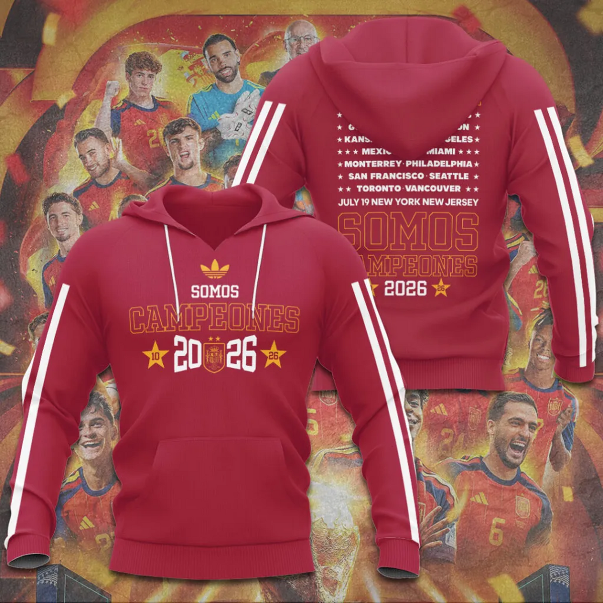 Spain National Team 2026 FIFA World Cup Champions 3D Apparel V4