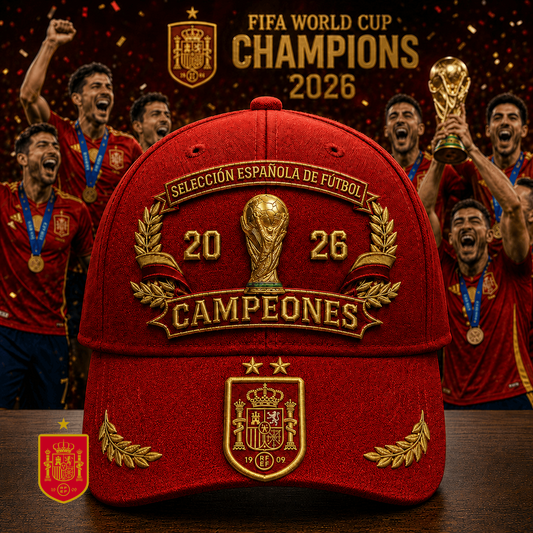 Spain National Team 2026 FIFA World Cup Champions Classic Cap V4 DATND TANTD 200726