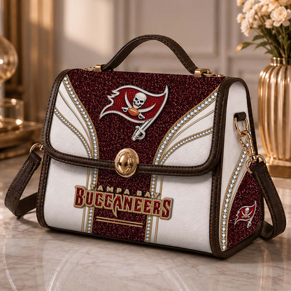 TB x NFL Glitter Leather Handbag