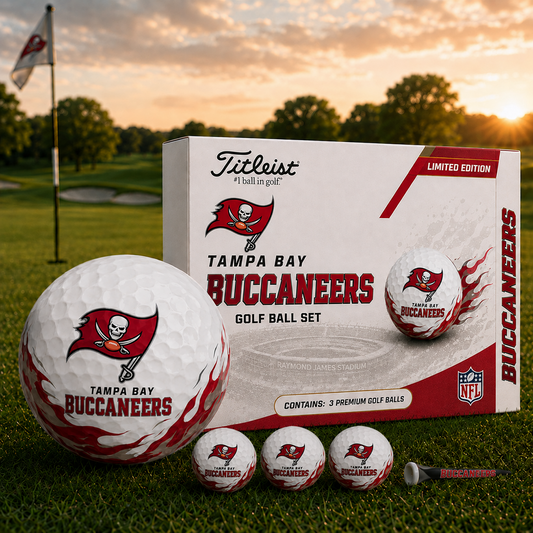 TB x NFL Inspired Golf Ball Set  3 Premium Golf Balls