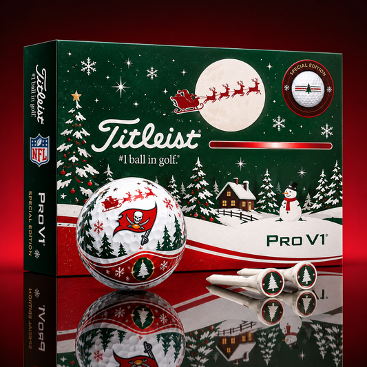 TB x NFL PERSONALIZED GOLF BALL LIMITED EDITION CHRISTMAS V2