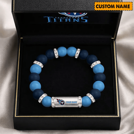 TEN x NFL Custom Name Handcrafted Lucky Energy Bracelet Gift For Fans
