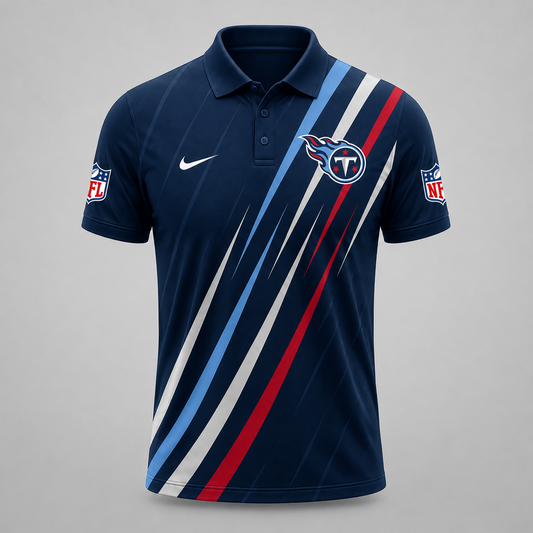 TEN x NFL Premium Athletic Stripe Polo Shirt