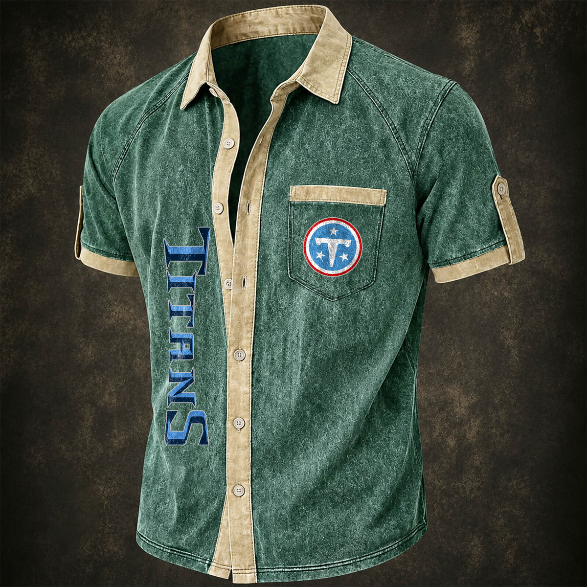 TEN x NFL Short-Sleeve Button-Up Sports Shirt