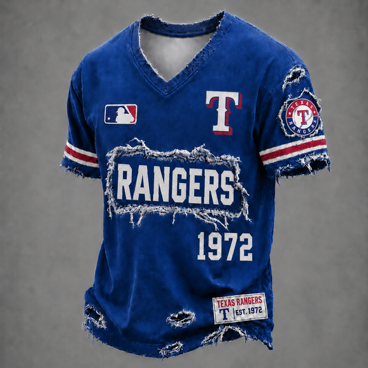 TEX x MLB LUXURY V-Neck T-Shirt 0406 DatND DVT