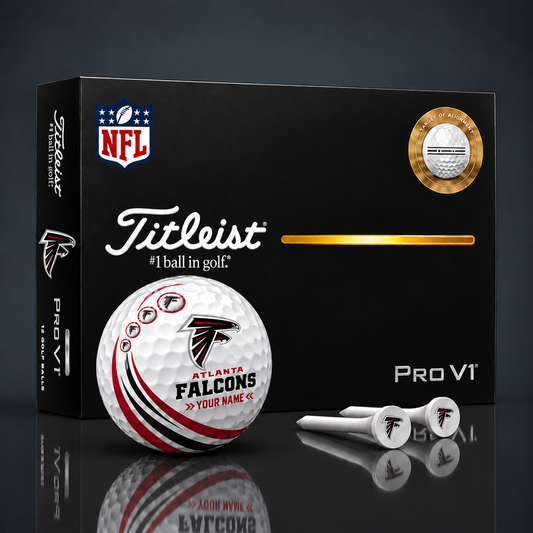 Titleist X Premium NFL ATL PERSONALIZED GOLF BALL LIMITED EDITION  V4