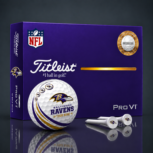 Titleist X Premium NFL BAL PERSONALIZED GOLF BALL LIMITED EDITION  V4