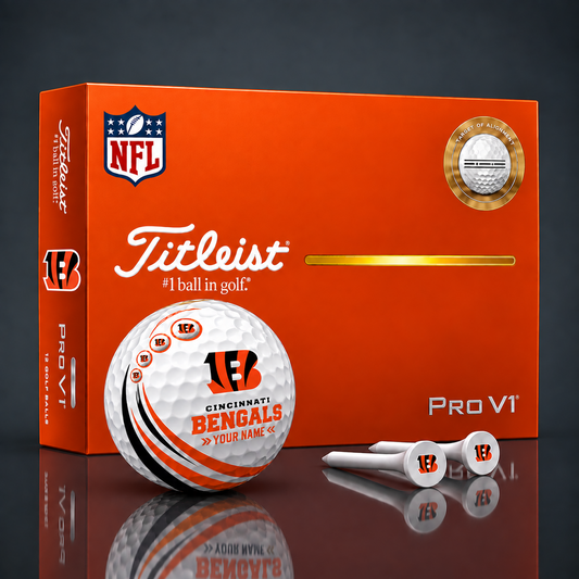 Titleist X Premium NFL CIN PERSONALIZED GOLF BALL LIMITED EDITION  V4