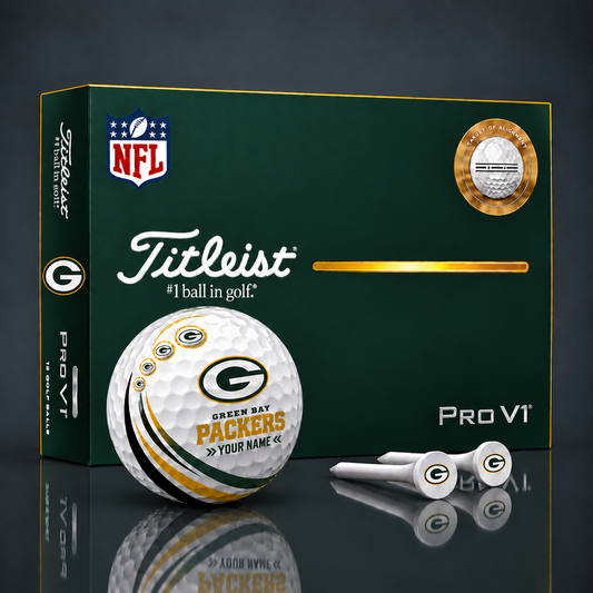 Titleist X Premium NFL GB PERSONALIZED GOLF BALL LIMITED EDITION  V4