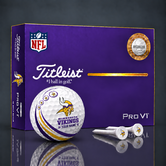 Titleist X Premium NFL MIN PERSONALIZED GOLF BALL LIMITED EDITION  V4
