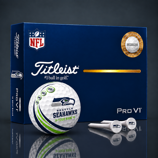 Titleist X Premium NFL SEA PERSONALIZED GOLF BALL LIMITED EDITION  V4