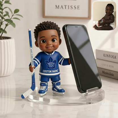 Premium NHL Personalized Kid Phone/ Tablet Holder Stand NMD TTV