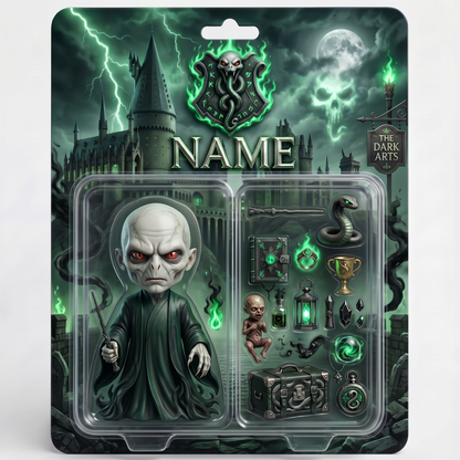 Custom Wizard Photo Plaque For Fans, Personalized Magic School Action Figure Plaque, Custom Name Fantasy Collectible Display, Personalized Fan Gift For Him BQH