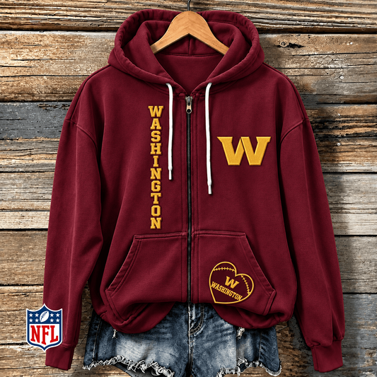 WAS x NFL Full-Zip Fleece Hoodie