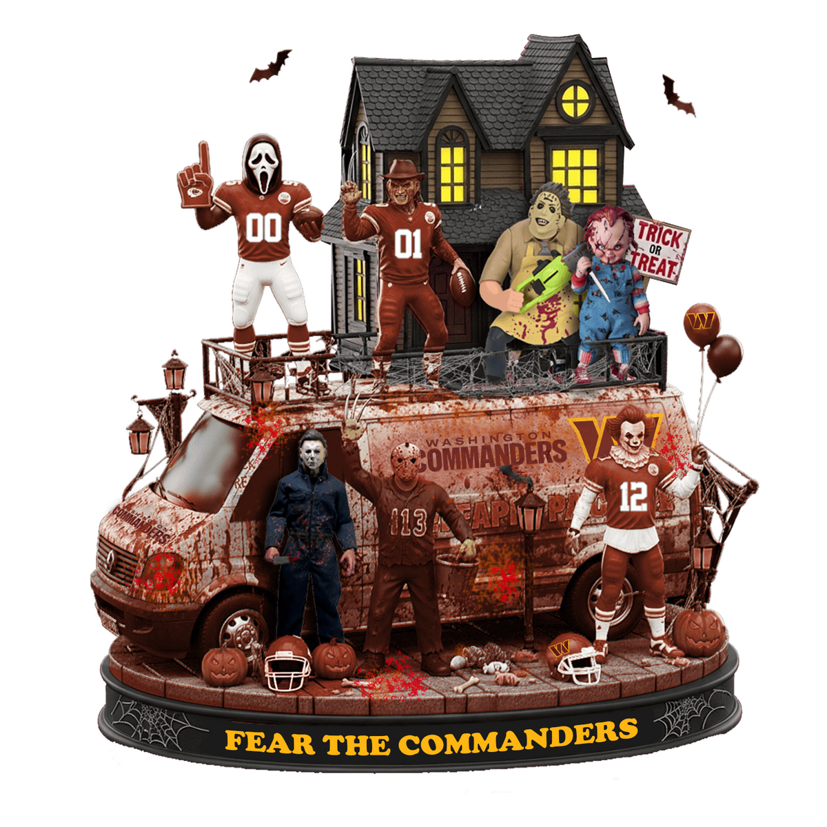 WAS x NFL Halloween Acrylic Plaque