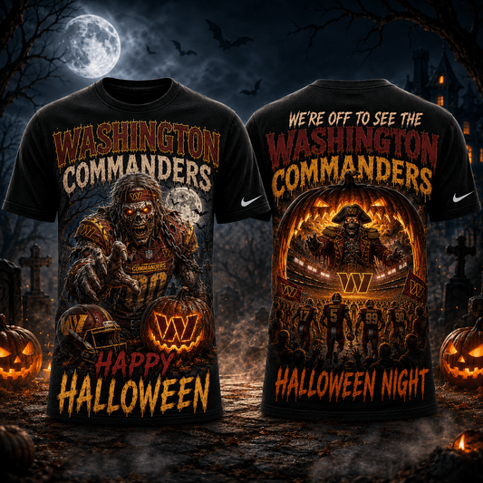 WAS x NFL Halloween Game Day 3D Shirt