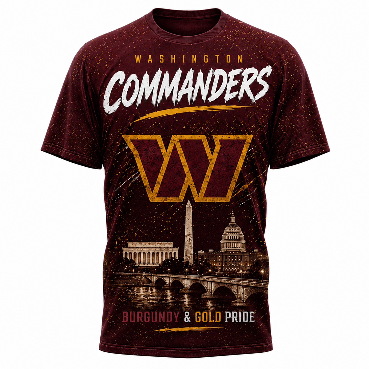 WAS x NFL Premium Skyline Pride Football T-Shirt