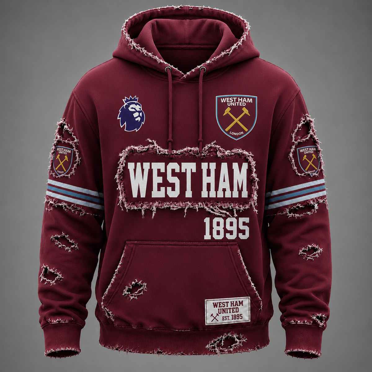 WHU x EPL LUXURY V-Neck T-Shirt 3005 DatND DVT