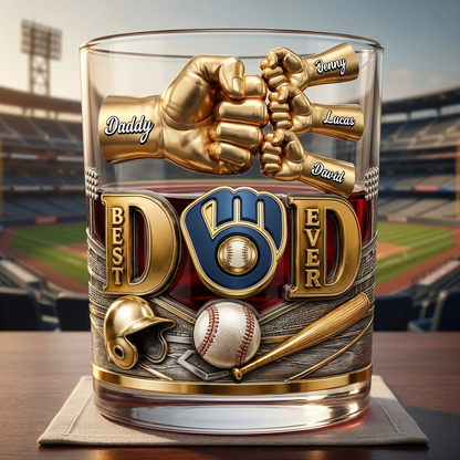 Best Legend Dad Ever Whiskey Glass - Personalized Gifts For Dad NAK TTT