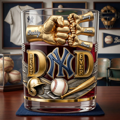 Best Legend Dad Ever Whiskey Glass - Personalized Gifts For Dad NAK TTT