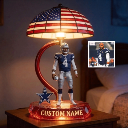 Premium NFL Football Player Personalized Acrylic LED Night Light NMD CTKT